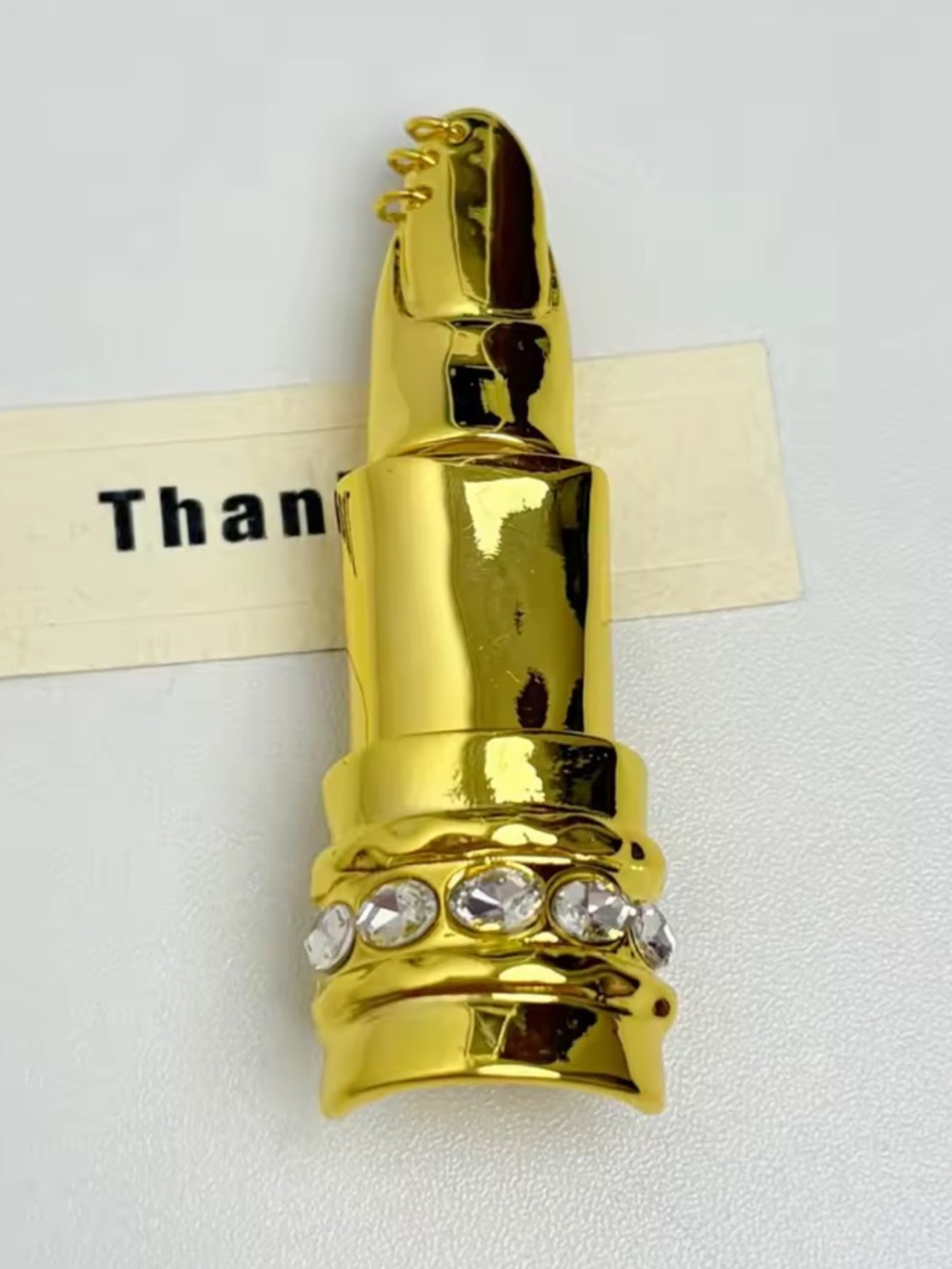 Schiaparelli Inspired Gold Finger Ring